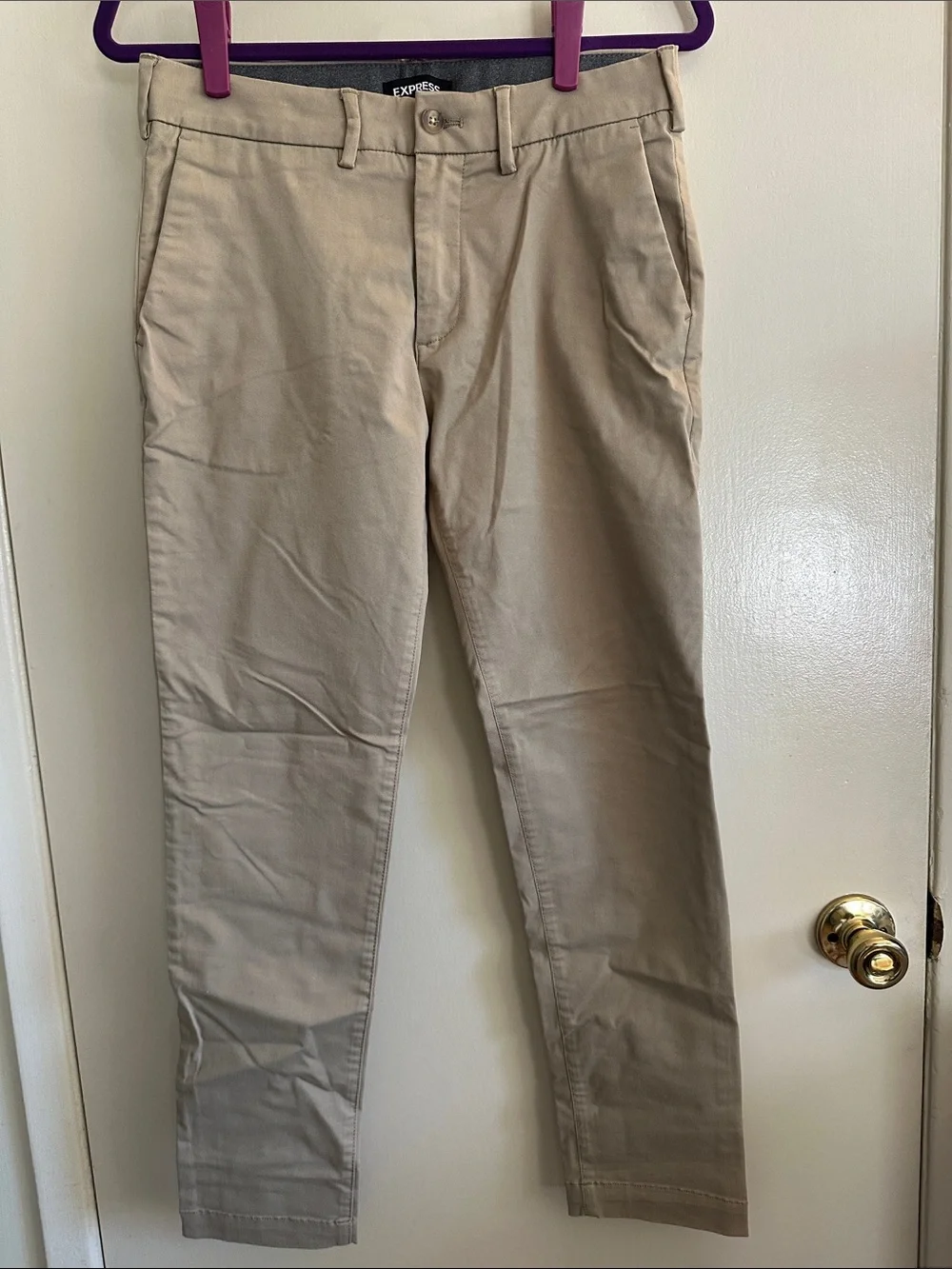 Express Men's Skinny Chinos in Beige